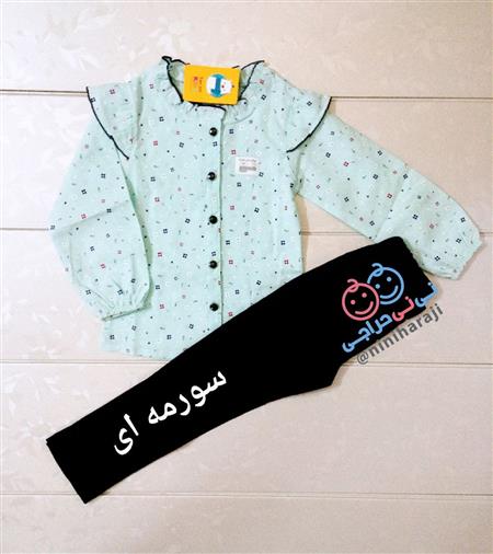 ست بلوز شلوار گل ریز