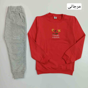 بلوز شلوار گل متوسط