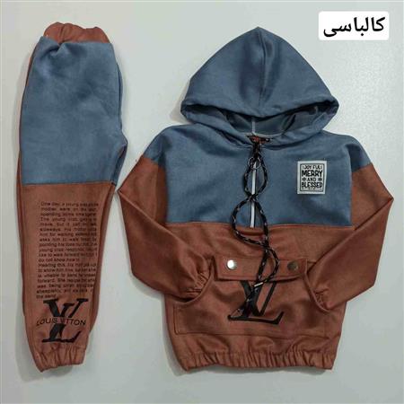 هودی شلوار مخمل سوئیت LV