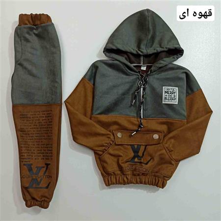 هودی شلوار مخمل سوئیت LV