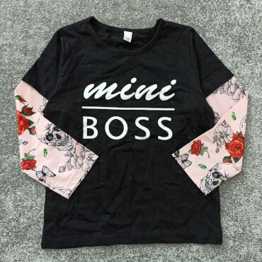 بلوز تک مشکی mini boss تکسایز