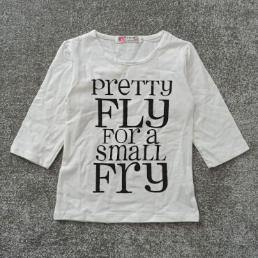 بلوز تک سفید  Fly Free تکسایز