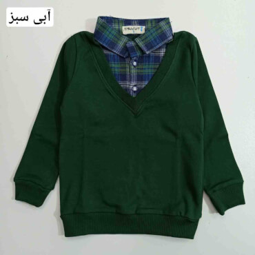بلوز تک پسرانه یقه کشمیر