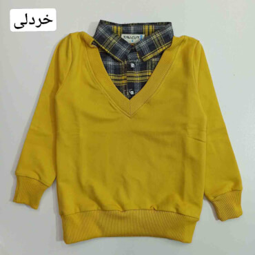 بلوز تک پسرانه یقه کشمیر
