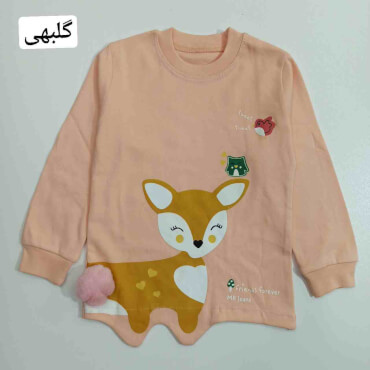 بلوز تک آهو پوم دار