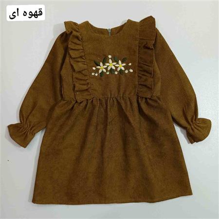 پیراهن مخمل سه گل