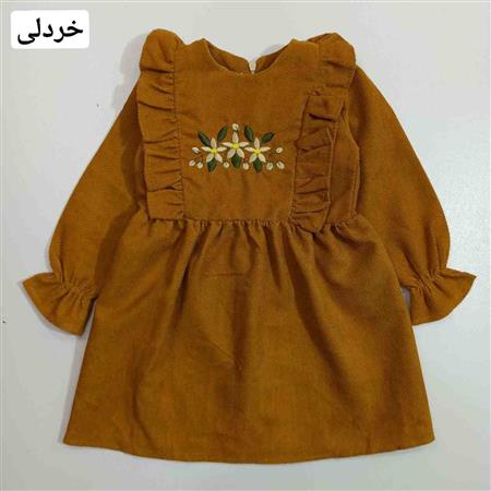 پیراهن مخمل سه گل