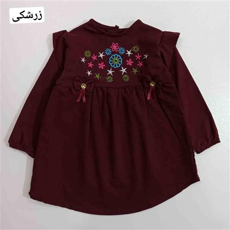 پیراهن گلدوزی دو پاپیون