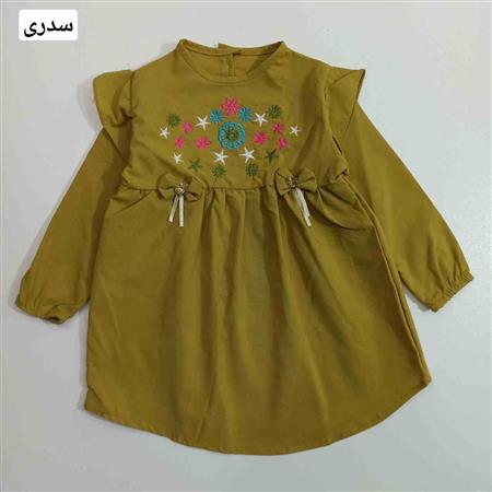 پیراهن گلدوزی دو پاپیون