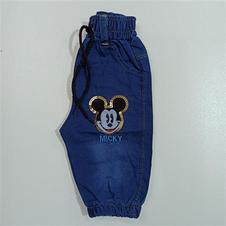 ست هودی شلوارک جین Micky