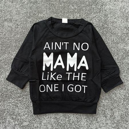 بلوز تک مشکی Mama تکسایز