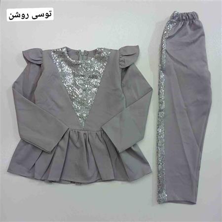 ست شومیز شلوار پولکی