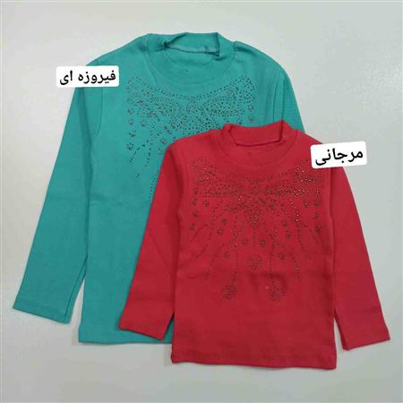 بلوز کش بافت نگین دار طرح ۲