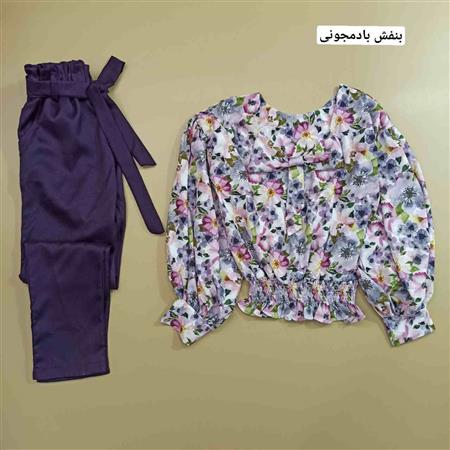 ست شومیز شلوار مجلسی بهاره