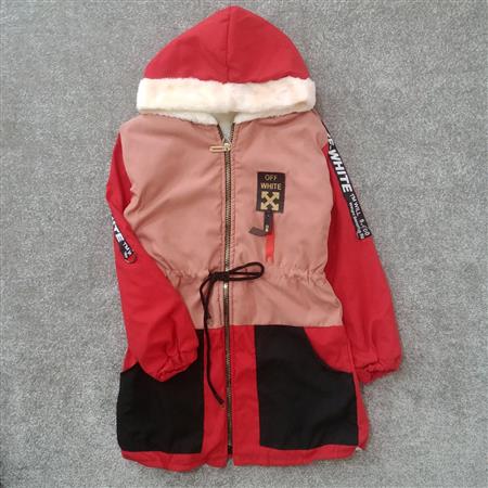 کاپشن قرمز کالباسی Off white تکسایز