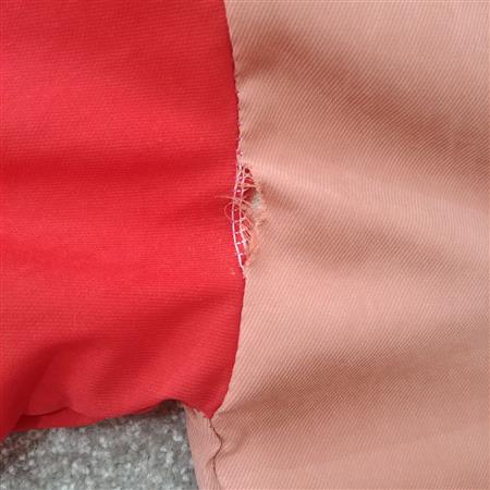 کاپشن قرمز کالباسی Off white تکسایز