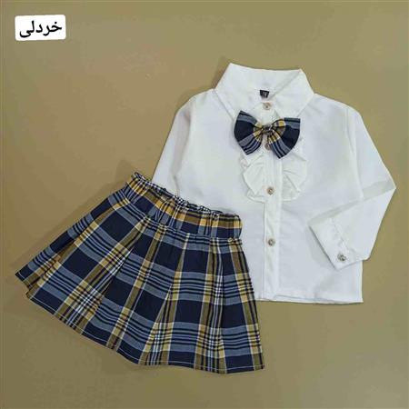 سه تیکه شومیز دامن و پاپیون