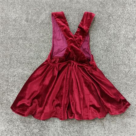 پیراهن مخمل زرشکی تکسایز