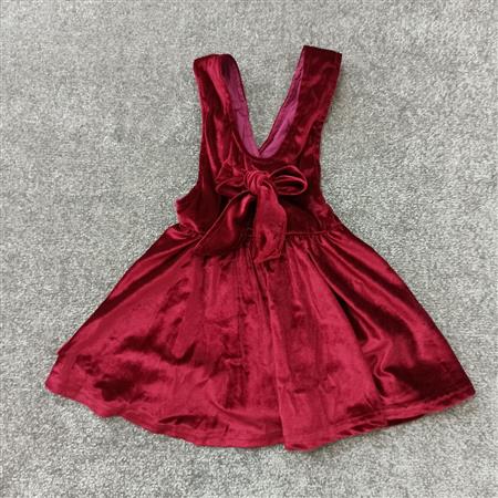 پیراهن مخمل زرشکی تکسایز