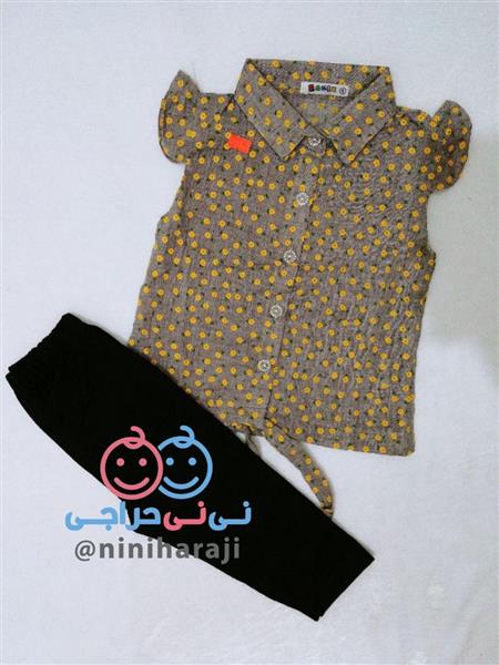 دو تکه دخترانه گل ریز