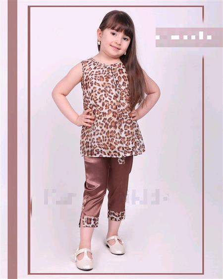 تاپ شلوارک خوشگل پلنگی