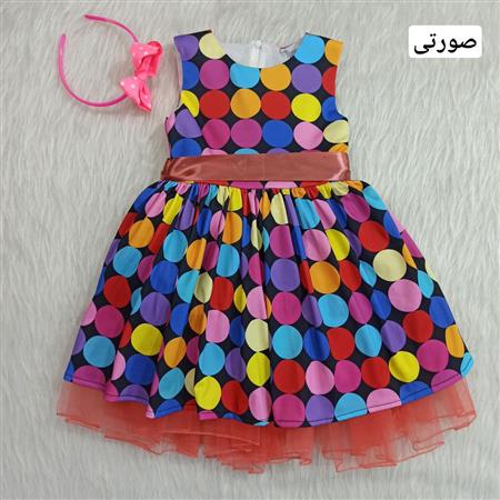 سارافون توپی رنگی توری همراه با تل