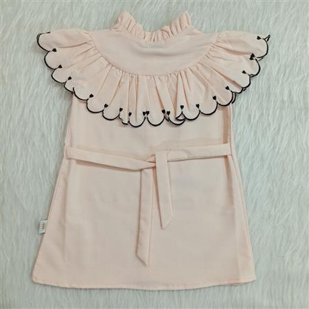 سارافون گلدوزی یقه چین
