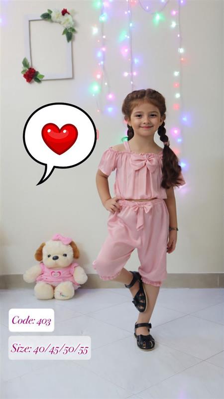 شومیز و شلوارک پاپیونی