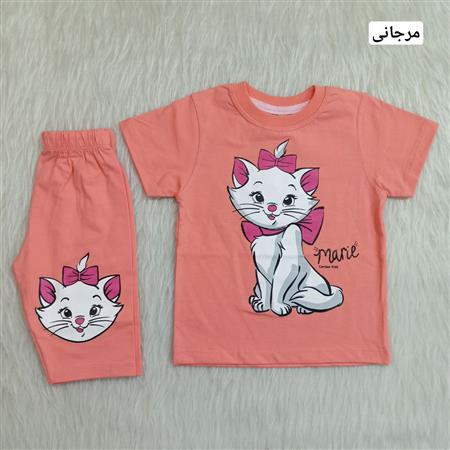 تیشرت شلوارک گربه اشرافی سایز بزرگ
