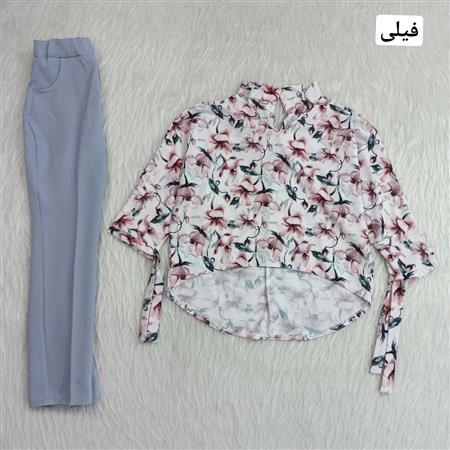 ست شومیز شلوار مجلسی مهرناز