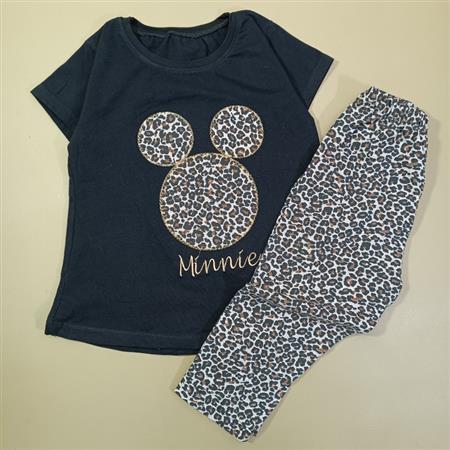 تیشرت شلوارک Minnie پلنگی