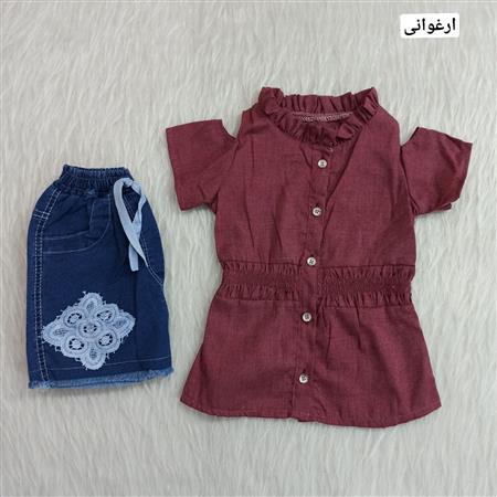 ست بلوز و شلوارک شمیم
