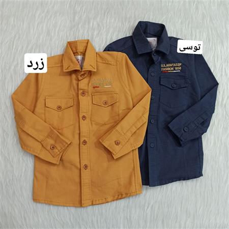 پیراهن کتان دو جیب پسرانه