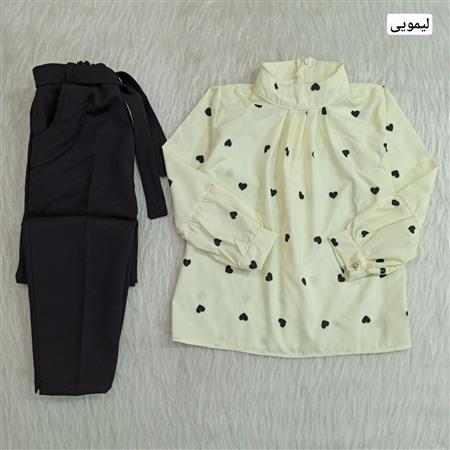 ست شومیز شلوار قلبی