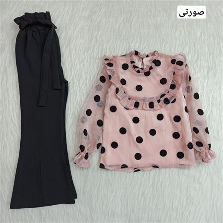 شومیز شلوار مجلسی حریر توپی