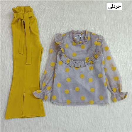 شومیز شلوار مجلسی حریر توپی