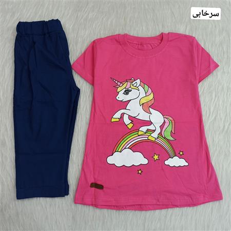 تیشرت شلوارک اسب تکشاخ