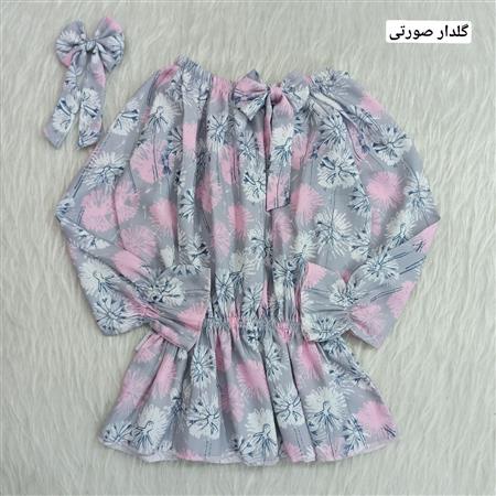 شومیز مجلسی پاپیونی همراه با گیره سر