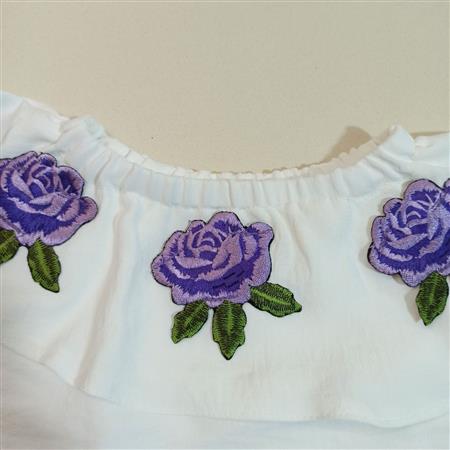 شومیز شلوار سه گل رز