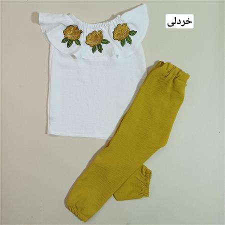 شومیز شلوار سه گل رز