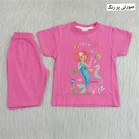 تیشرت شلوارک پری دریایی سایز بزرگ