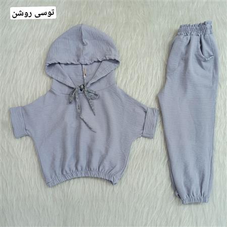 هودی شلوار ابر و بادی آستین کیمونو