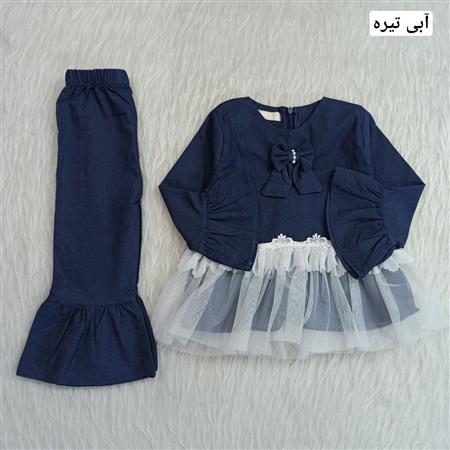 شومیز شلوار تنسل توری