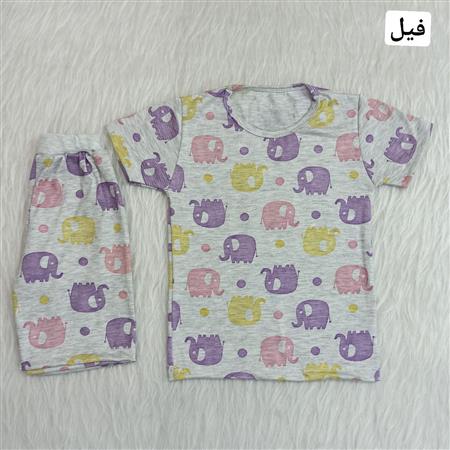 تیشرت شلوارک اسپرت طرح میکس