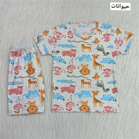 تیشرت شلوارک اسپرت طرح میکس