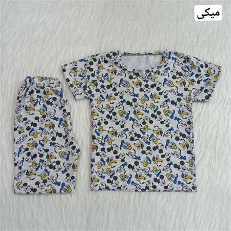 تیشرت شلوارک اسپرت طرح میکس
