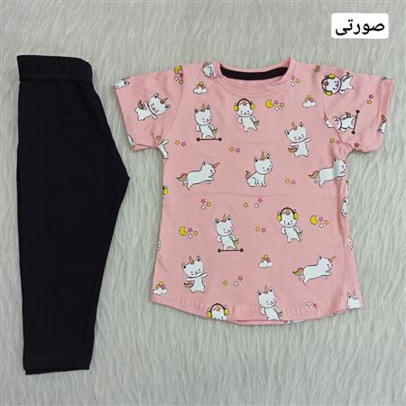 تیشرت شلوارک گربه شاخدار موزیکی