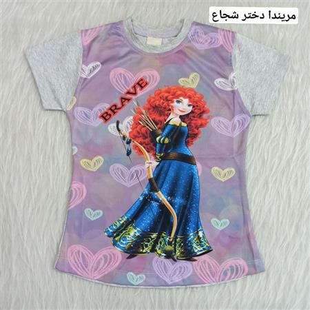 تیشرت تک دخترانه کارتونی