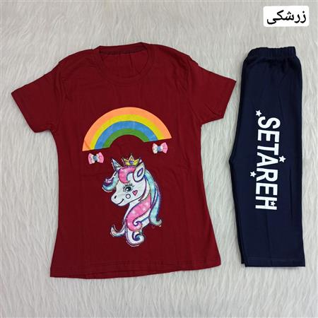 تیشرت شلوارک پاپیونی تکشاخ