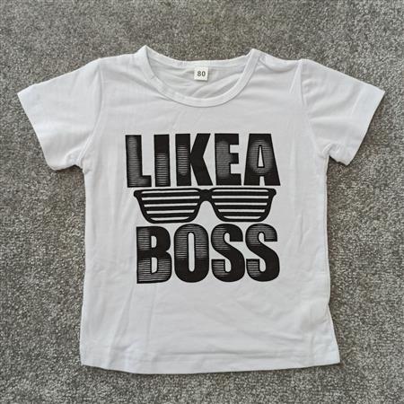 تیشرت سفید Lika boss تکسایز